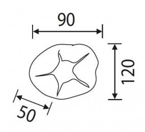 PERNIO MODELO 950/90 P.A. CANTO RECTO CROMO MATE