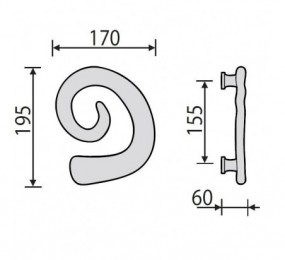 COLGADOR EQUILIBRIUM CON BASE BLANCA