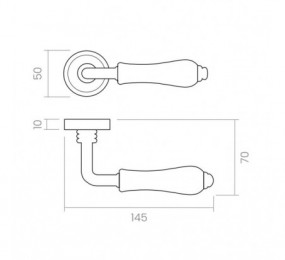 CERRADURA TS30 T6 SOBREPONER GOLPE + LLAVE TESA