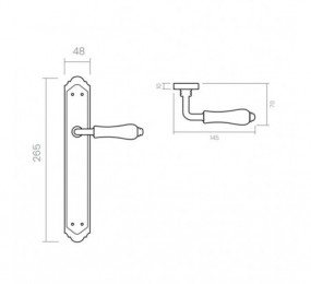CERRADURA TS30 T6 SOBREPONER GOLPE + LLAVE TESA