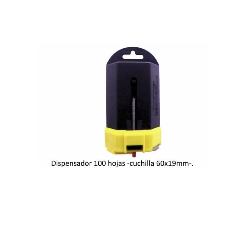 DISPENSADOR CON 100 CUCHILLAS DE 60X19MM