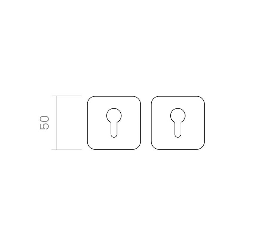 BOCALLAVE R4CB ROSETA CUADRADA REDONDEADA GROEL