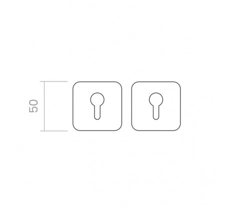 BOCALLAVE R4CB ROSETA CUADRADA REDONDEADA GROEL