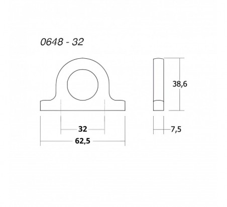 POMO 0648 OMEGA 32MM NEGRO MATE