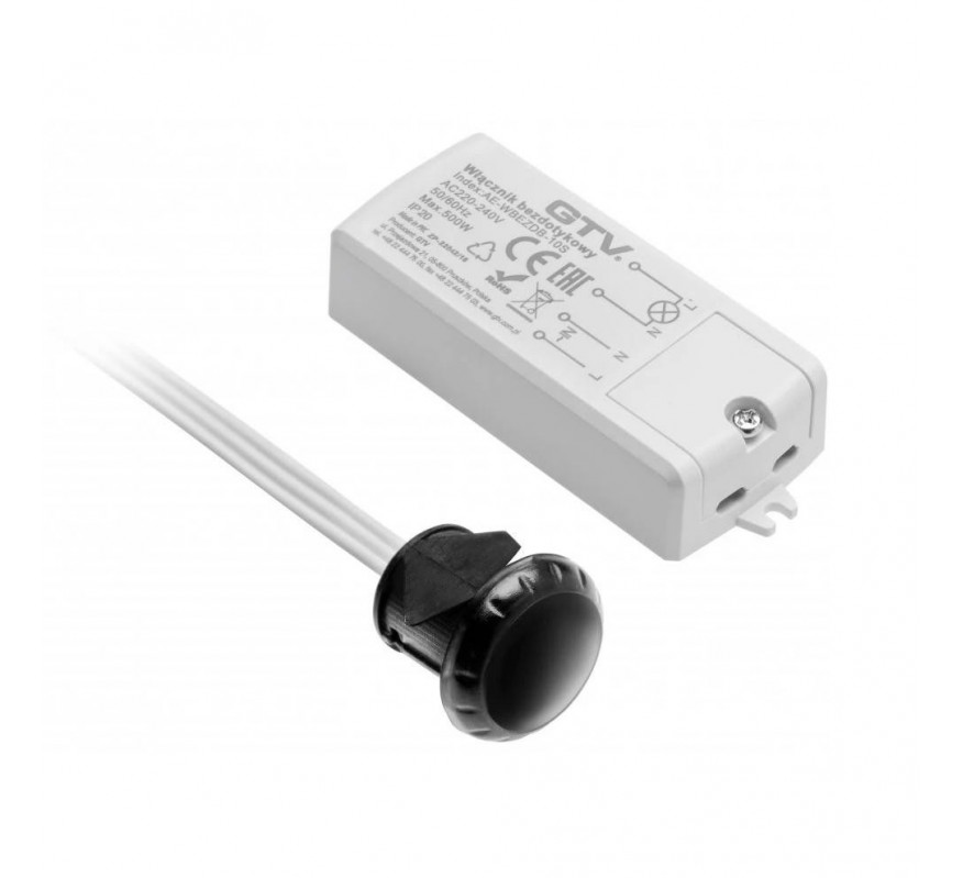 SENSOR PUERTA BATIENTE/CORREDERA AC220-240V COLOR NEGRO