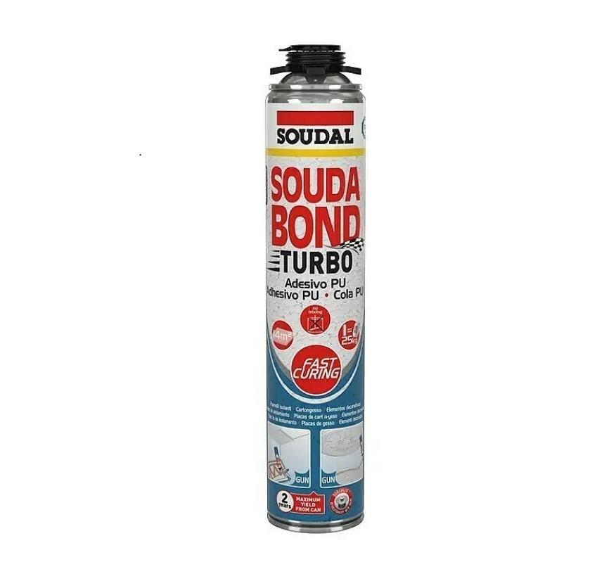 ESPUMA DE PEGADO PISTOLA SOUDABOND EASY TURBO 750ML