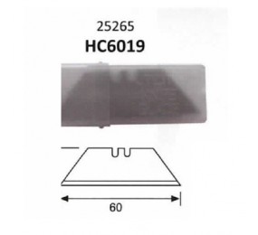 BLISTER 10 CUCHILLAS RECAMBIO 60X19 MM