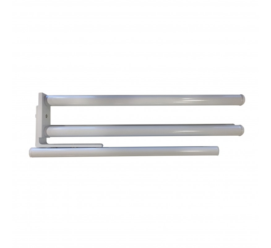 TOALLERO PERPENDICULAR EXTENSIBLE 2 BRAZOS 310MM BLANCO