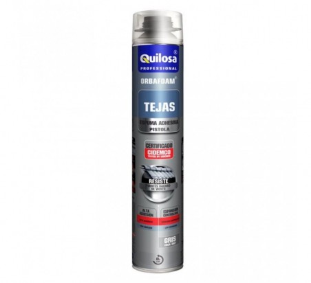 ESPUMA POLIURETANO ORBAFOAM TEJAS PARA PISTOLA GRIS 750ML