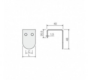 PERFIL TIRADOR DIDHEYA MODELO IN-380 INOX MATE