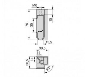 CERRADURA MULETILLA +DESBL. DIDHEYA I-4250/1