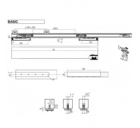 KIT ACCESORIOS RETRACTIL 80/120KG 600-80