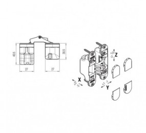 BISAGRA INVISIBLE KOBLENZ K2700