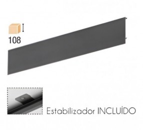 PERFIL FRONTAL METALICO TECHNO SLIM 1,2M