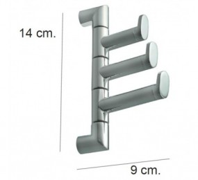 COLGADOR 3 MICRA CROMO BRILLO