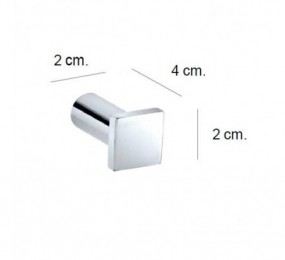 COLGADOR SIMPLE CROMO METRIC