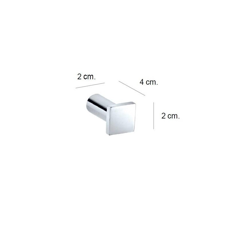 COLGADOR SIMPLE CROMO METRIC