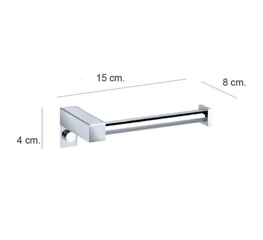 PORTARROLLOS DERECHO CROMO METRIC