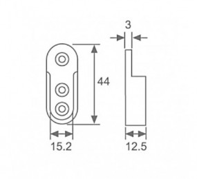 CERRADURA MULETILLA +DESBL. DIDHEYA I-4250/1