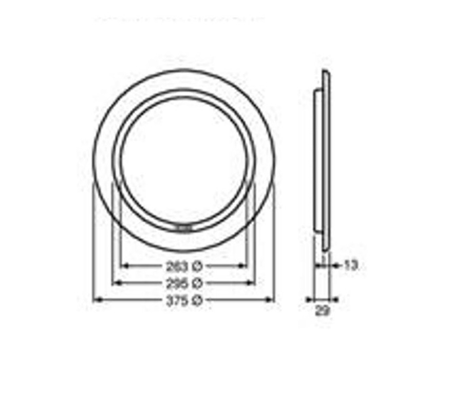 OJO DE BUEY Ø375 Y Ø260MM INOX