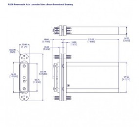 PERNIO MODELO 950/90 P.A. CANTO RECTO CROMO MATE