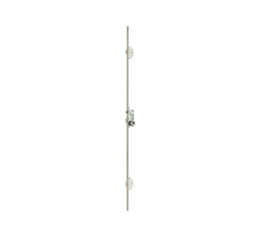 CERRADURA 1701-3-1N60845A C/BOM.30X40 C/C 60MM 2030MM PLATA