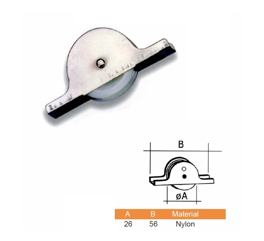 POLEA PARA PUERTA CORREDERA PLASTICO