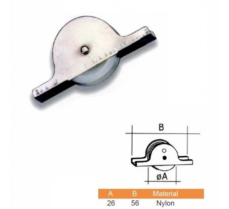 POLEA PARA PUERTA CORREDERA PLASTICO