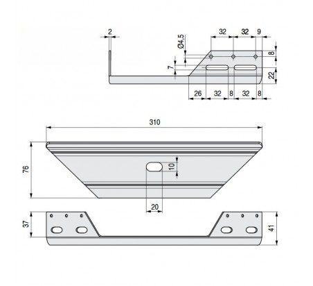 ESCUADRA CAMA BAÑERA DUVER GRIS