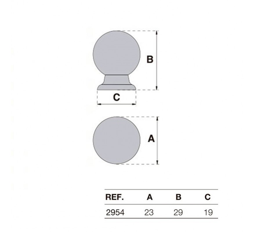 POMO MUEBLE 2954 DORADO