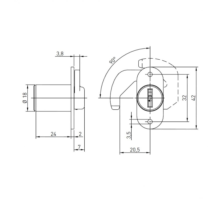 CERRADURA OJMAR 254118.V00NI