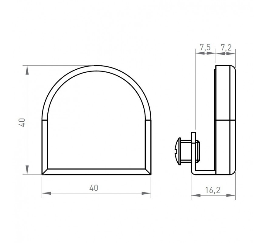 CERRADERO PARA PUERTA DE CRISTAL OJMAR