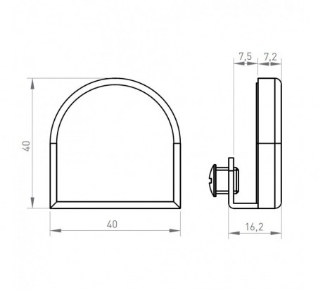 CERRADERO PARA PUERTA DE CRISTAL OJMAR