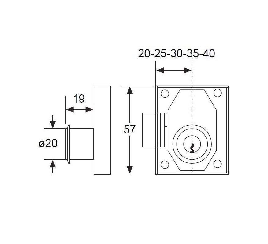 CERRADURA MODELO 23R LATONADA