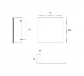 PERNIO MODELO 950/90 P.A. CANTO RECTO CROMO MATE