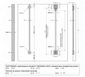 TENSOR PUERTA ARMARIO CINETTO REGULABLE BR04