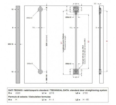 TENSOR PUERTA ARMARIO CINETTO REGULABLE BR04