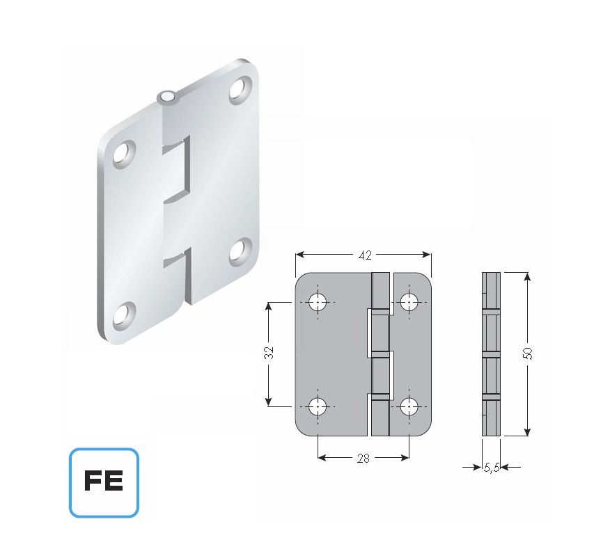 BISAGRA ASIMETRICA NION PUERTAS PS23 CINETTO CL01105042