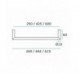 TOALLERO ANGULO 19MM IN.42.145.19 : ACABADOS:INOX LOOK, MEDIDA:425MM