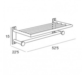 PERNIO MODELO 950/90 P.A. CANTO RECTO CROMO MATE