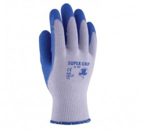 GUANTES LÁTEX +  ALGODÓN SUPERGRIP AZUL