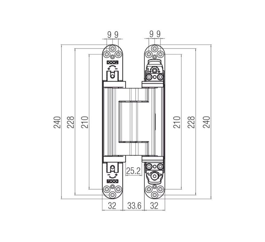 BISAGRA INVISIBLE K2816 KRONA