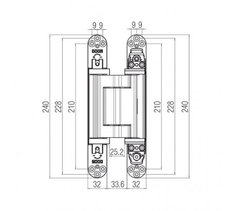 BISAGRA INVISIBLE K2816 KRONA