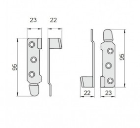 CERRADURA MULETILLA +DESBL. DIDHEYA I-4250/1