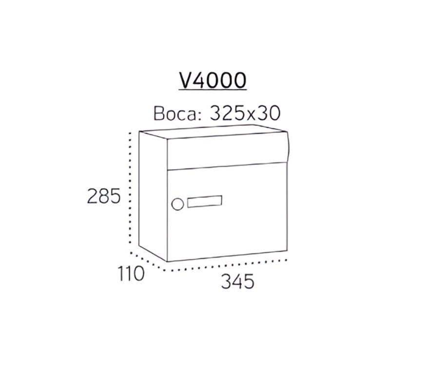 BUZON MILENIO CON SALVACARTAS V4000 ARREGUI