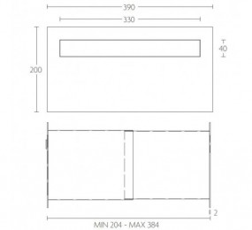 BUZON EMPOTRABLE SQUARE LSQ390