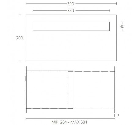 BUZON EMPOTRABLE SQUARE LSQ390