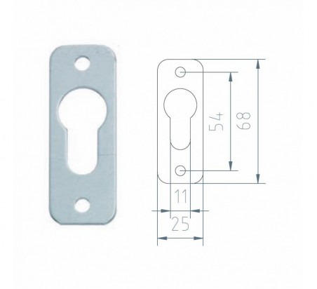 ESCUDO BOCALLAVE MCM 191-6 ALUMINIO